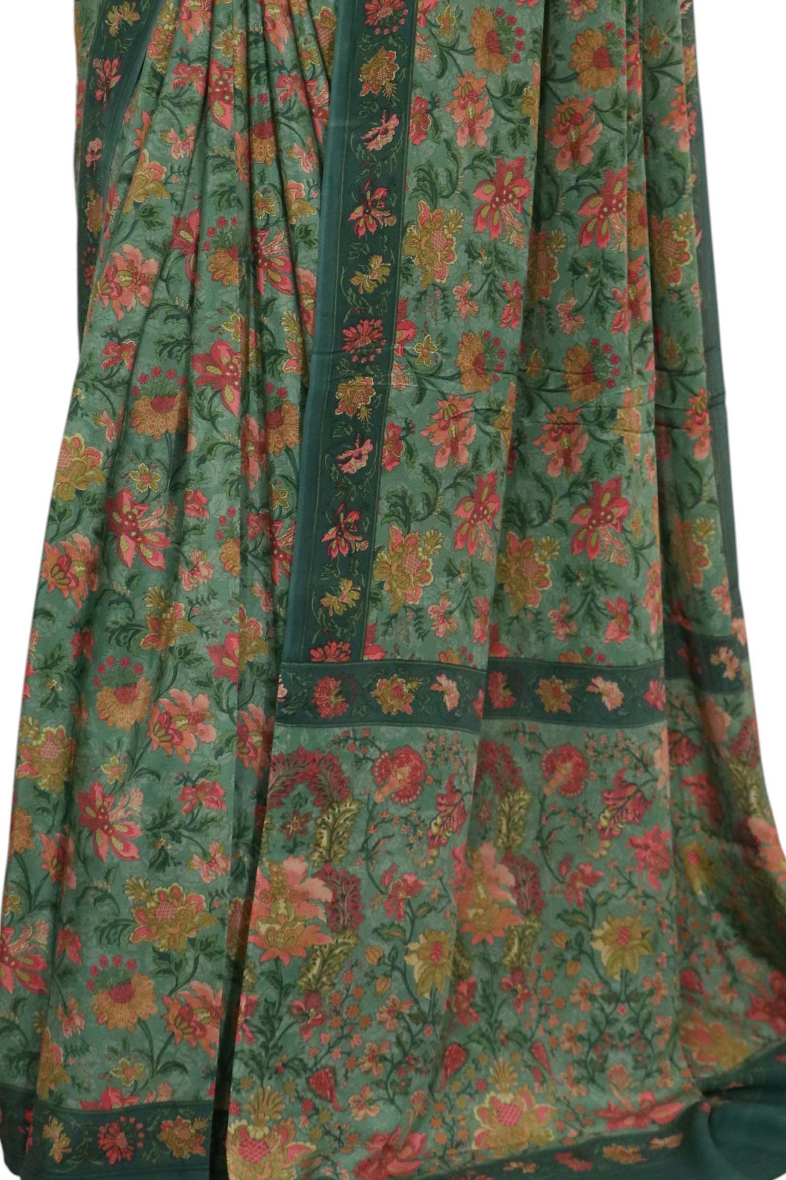 Floral  Pure Crepe Silk Saree AL203630